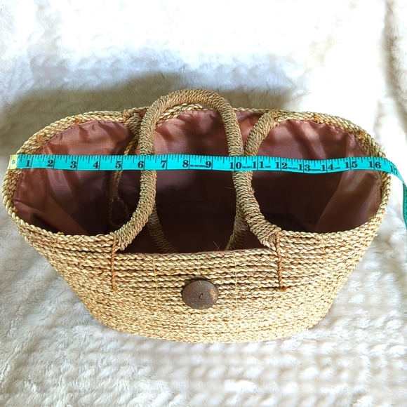HANDWOVEN Caribbean Beach Tote ~ 🌴 ⛱️ 🛥⛵️ - Picture 13 of 16
